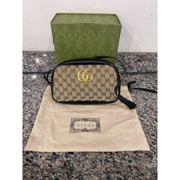 Gucci GG Marmont Shoulder Diagonal Quilted Canvas Small SPB-JB 347956 - Picture 1 of 9